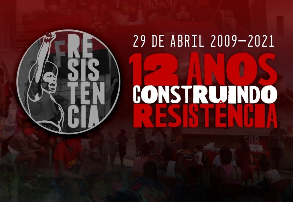 12 anos Construindo Resistência